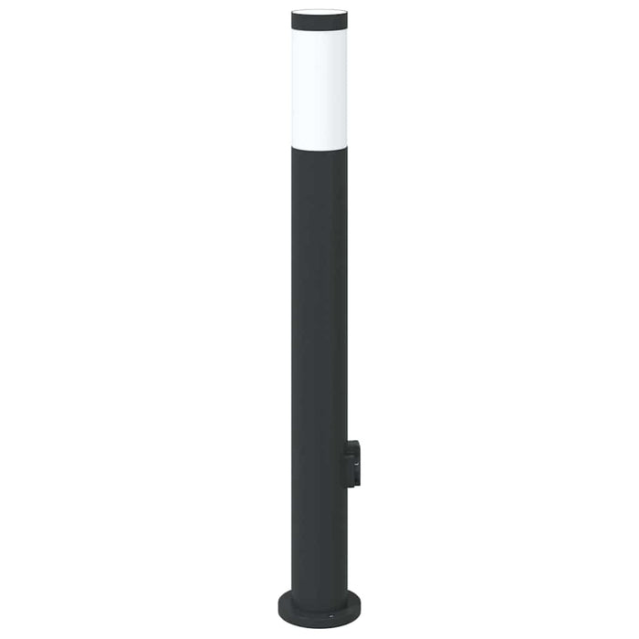 Stâlp luminos cu priză 80 cm oțel inoxidabil IP44 - WALTI WALTI