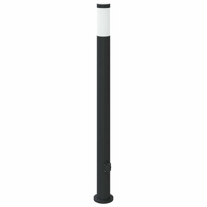 Stâlpi iluminatori cu priză, 3 buc., 110 cm, oțel inoxidabil, IP44 - WALTI WALTI