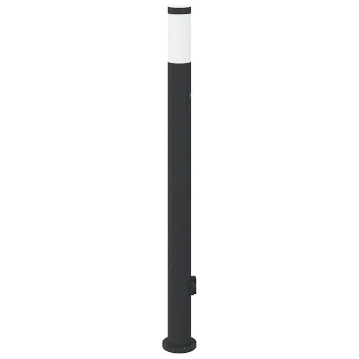 Stâlp luminos cu senzor și priză 110 cm oțel inoxidabil IP44 - WALTI WALTI
