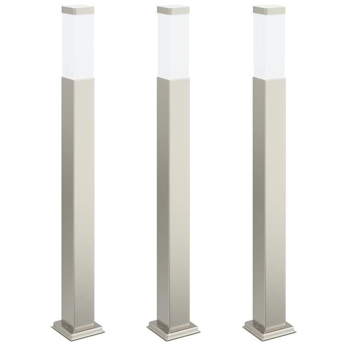 Stâlpi iluminatori 3 buc. 80 cm oțel inoxidabil IP44 - WALTI WALTI