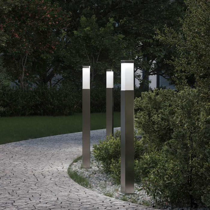 Stâlpi iluminatori 3 buc. 80 cm oțel inoxidabil IP44 - WALTI WALTI