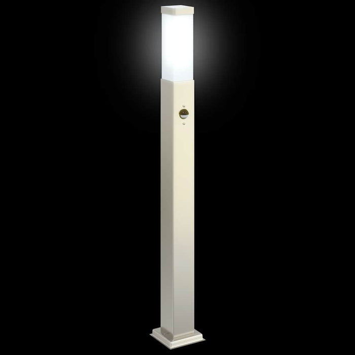 Stâlpi iluminatori cu senzor, 3 buc., 80 cm, oțel inoxidabil, IP44 - WALTI WALTI