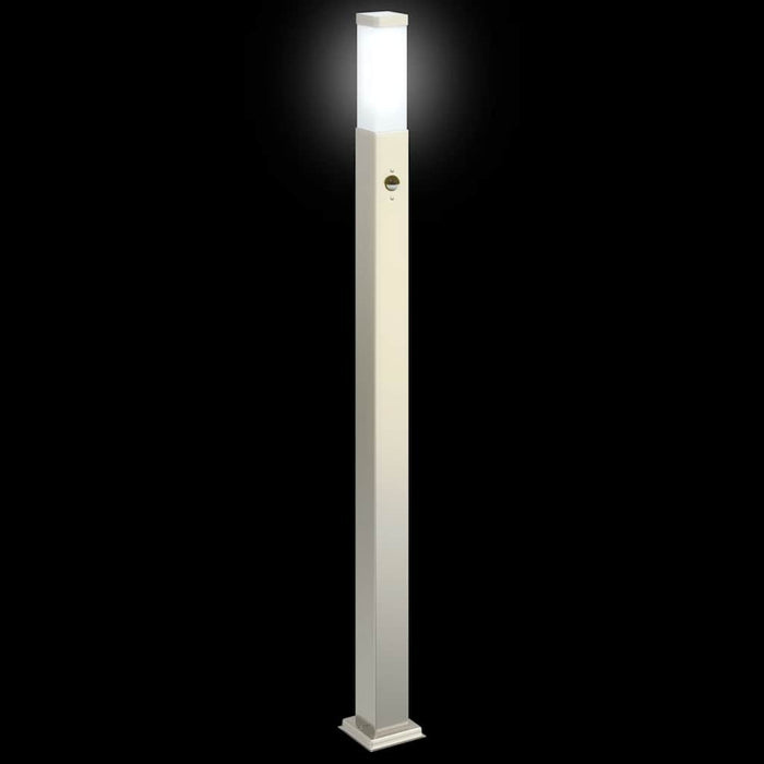 Stâlpi iluminatori cu senzor, 3 buc., 110 cm, oțel inoxidabil, IP44 - WALTI WALTI
