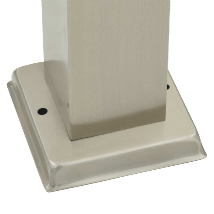 Stâlpi iluminatori cu priză, 3 buc., 50 cm, oțel inoxidabil, IP44 - WALTI WALTI