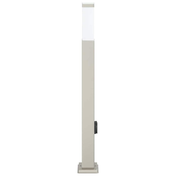 Stâlp luminos cu priză 80 cm oțel inoxidabil IP44 - WALTI WALTI