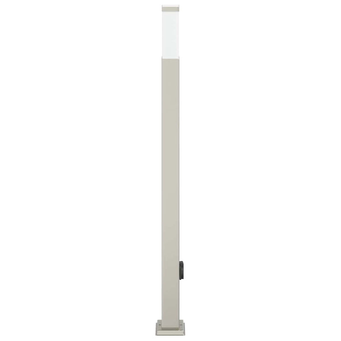 Stâlp luminos cu priză 110 cm oțel inoxidabil IP44 - WALTI WALTI
