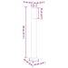 Stâlp luminos 80 cm negru IP44 - WALTI WALTI