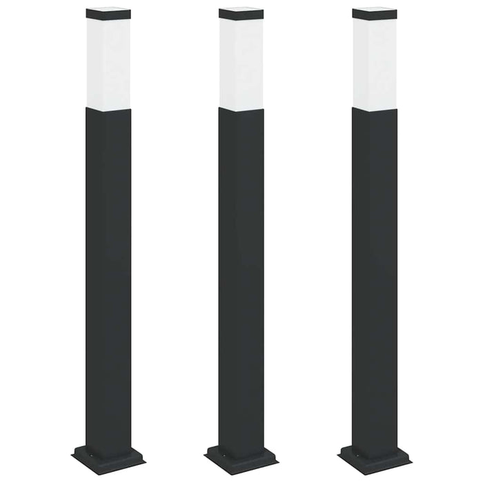 Stâlpi iluminatori 3 buc 80 cm Negru IP44 - WALTI WALTI