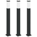 Stâlpi iluminatori 3 buc 80 cm Negru IP44 - WALTI WALTI
