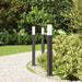Stâlpi iluminatori 3 buc 80 cm Negru IP44 - WALTI WALTI