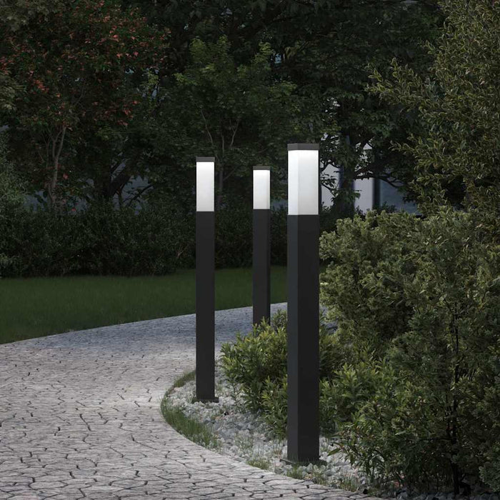Stâlpi iluminatori 3 buc 80 cm Negru IP44 - WALTI WALTI