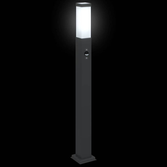 Stâlpi iluminatori cu senzor, 3 buc., 80 cm, negru, IP44 - WALTI WALTI