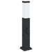 Stâlp luminos cu priză 50 cm negru IP44 - WALTI WALTI