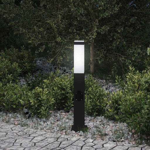 Stâlp luminos cu priză 50 cm negru IP44 - WALTI WALTI