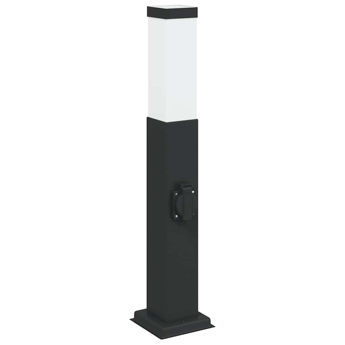 Stâlpi iluminatori cu priză, 3 buc., 50 cm, negru, IP44 - WALTI WALTI