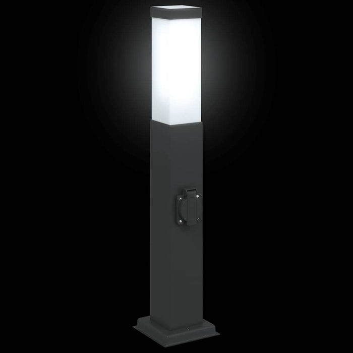 Stâlpi iluminatori cu priză, 3 buc., 50 cm, negru, IP44 - WALTI WALTI