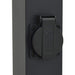 Stâlpi iluminatori cu priză, 3 buc., 50 cm, negru, IP44 - WALTI WALTI