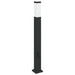 Stâlp luminos cu priză 80 cm negru IP44 - WALTI WALTI