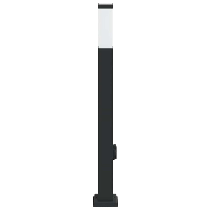 Stâlp luminos cu priză 80 cm negru IP44 - WALTI WALTI