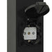 Stâlp luminos cu priză 80 cm negru IP44 - WALTI WALTI