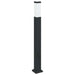 Stâlpi iluminatori cu priză, 3 buc., 80 cm, negru, IP44 - WALTI WALTI