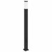 Stâlp luminos cu senzor și priză 110 cm negru IP44 - WALTI WALTI