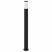 Stâlp luminos cu senzor și priză 110 cm negru IP44 - WALTI WALTI