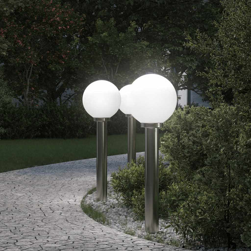 Stâlpi iluminatori 3 buc. 80 cm oțel inoxidabil IP44 - WALTI WALTI