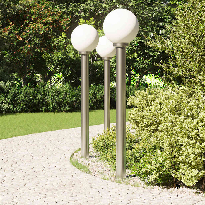 Stâlpi iluminatori 3 buc 120 cm oțel inoxidabil IP44 - WALTI WALTI