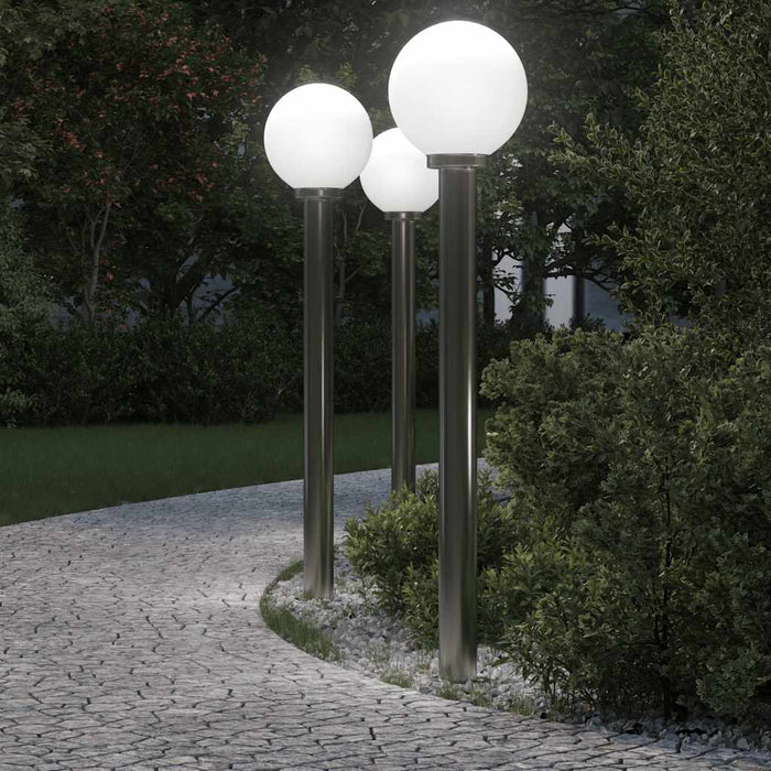 Stâlpi iluminatori 3 buc 120 cm oțel inoxidabil IP44 - WALTI WALTI
