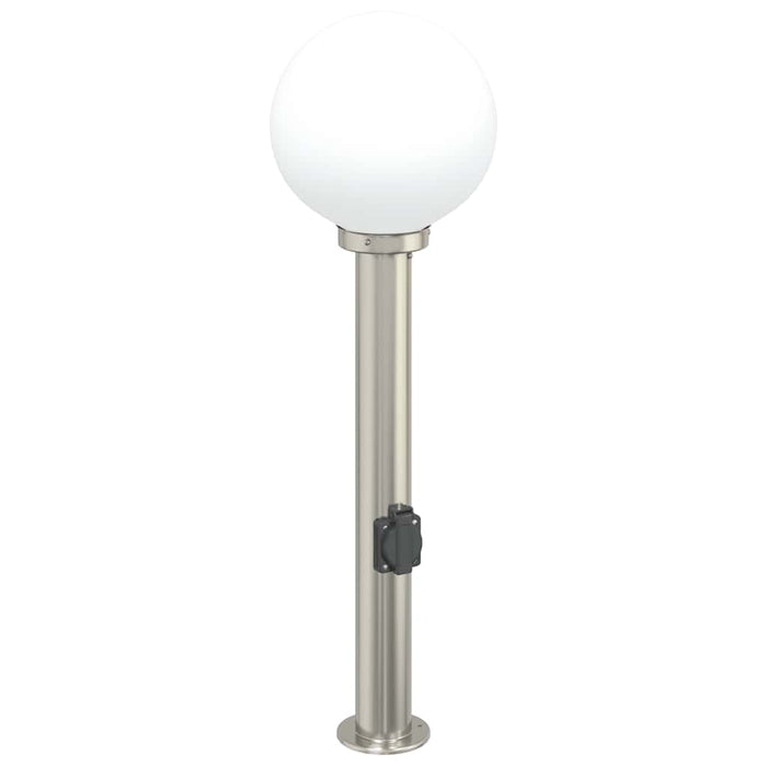 Stâlp luminos cu priză 80 cm oțel inoxidabil IP44 - WALTI WALTI