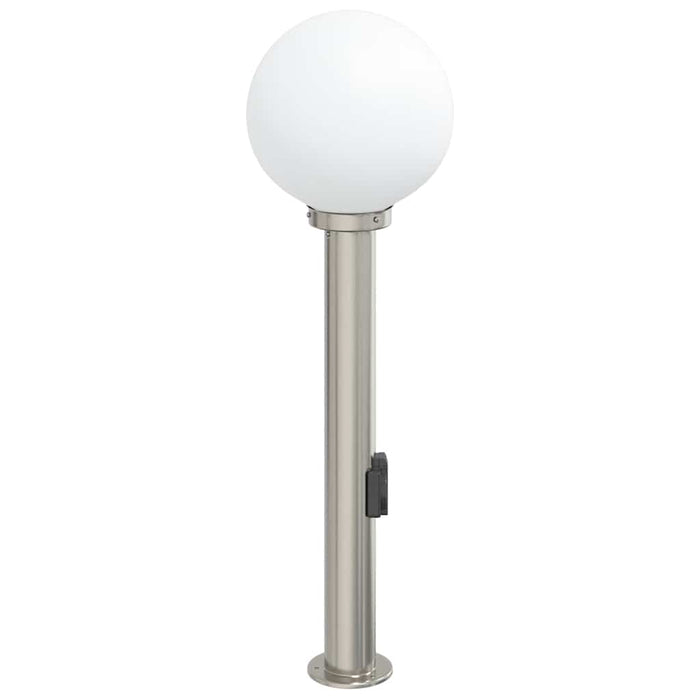 Stâlp luminos cu priză 80 cm oțel inoxidabil IP44 - WALTI WALTI