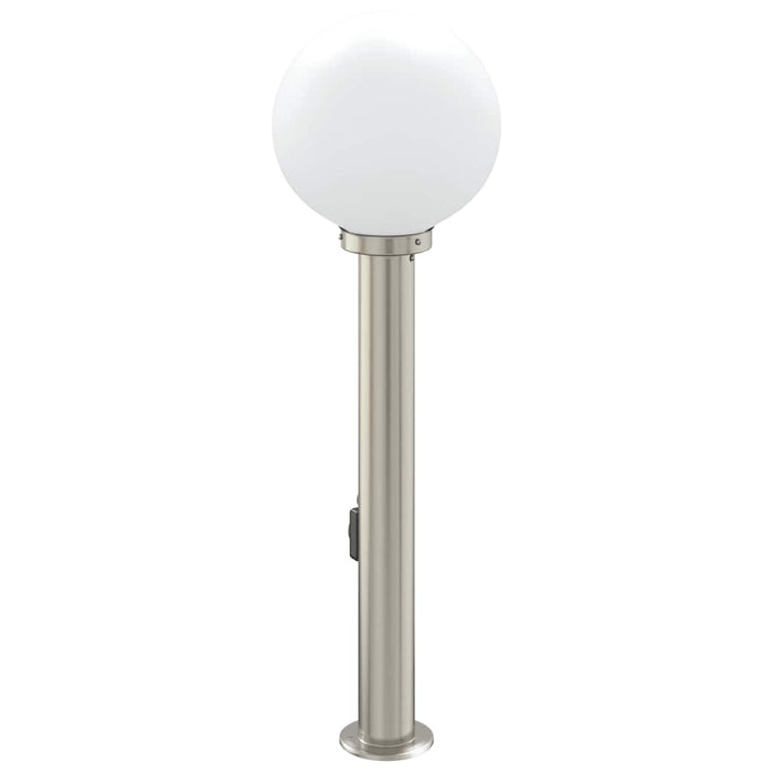 Stâlp luminos cu priză 80 cm oțel inoxidabil IP44 - WALTI WALTI