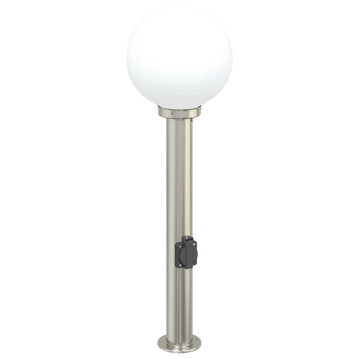 Stâlpi iluminatori cu priză, 3 buc., 80 cm, oțel inoxidabil, IP44 - WALTI WALTI