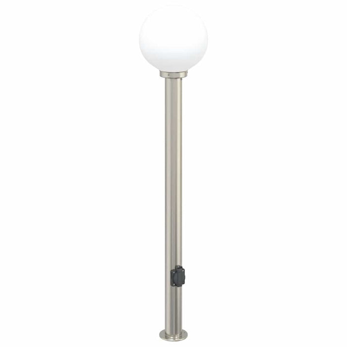 Stâlp luminos cu priză 120 cm oțel inoxidabil IP44 - WALTI WALTI