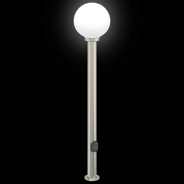 Stâlp luminos cu priză 120 cm oțel inoxidabil IP44 - WALTI WALTI