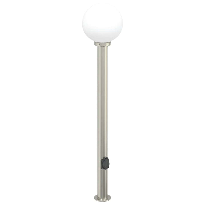Stâlpi iluminatori cu priză, 3 buc., 120 cm, oțel inoxidabil, IP44 - WALTI WALTI