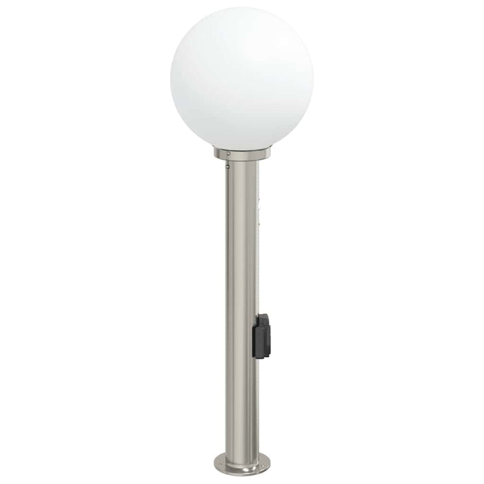 Stâlp luminos cu senzor și priză, 80 cm, oțel inoxidabil, IP44 - WALTI WALTI