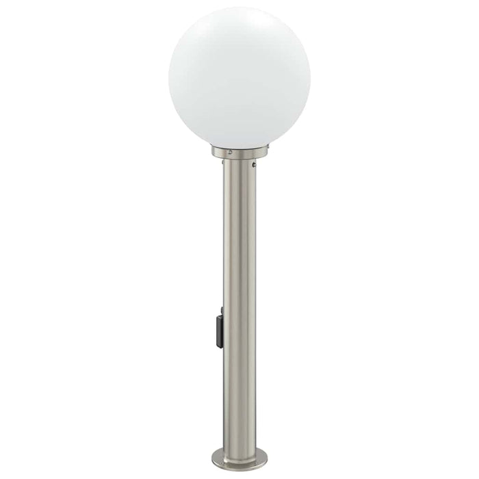 Stâlp luminos cu senzor și priză, 80 cm, oțel inoxidabil, IP44 - WALTI WALTI