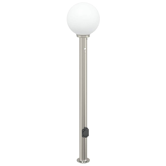 Stâlp luminos cu senzor și priză 120 cm oțel inoxidabil IP44 - WALTI WALTI
