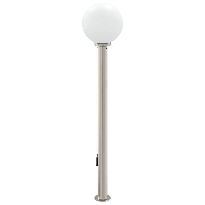 Stâlp luminos cu senzor și priză 120 cm oțel inoxidabil IP44 - WALTI WALTI