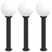 Stâlpi iluminatori 3 buc 80 cm Negru IP44 - WALTI WALTI