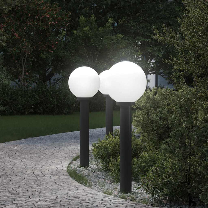 Stâlpi iluminatori 3 buc 80 cm Negru IP44 - WALTI WALTI