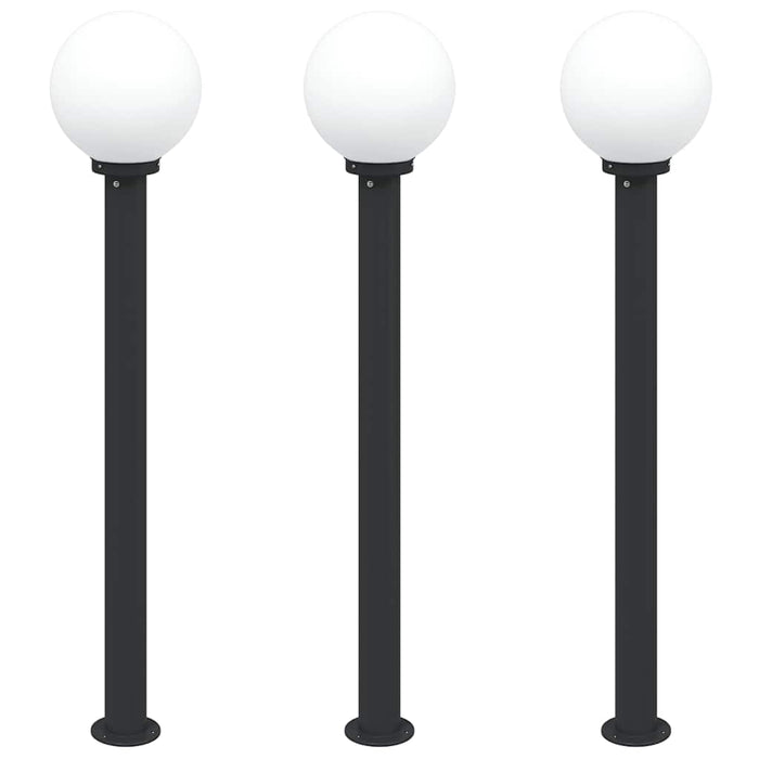 Stâlpi iluminatori 3 buc 120 cm Negru IP44 - WALTI WALTI