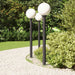 Stâlpi iluminatori cu senzor, 3 buc., 120 cm, negru, IP44 - WALTI WALTI