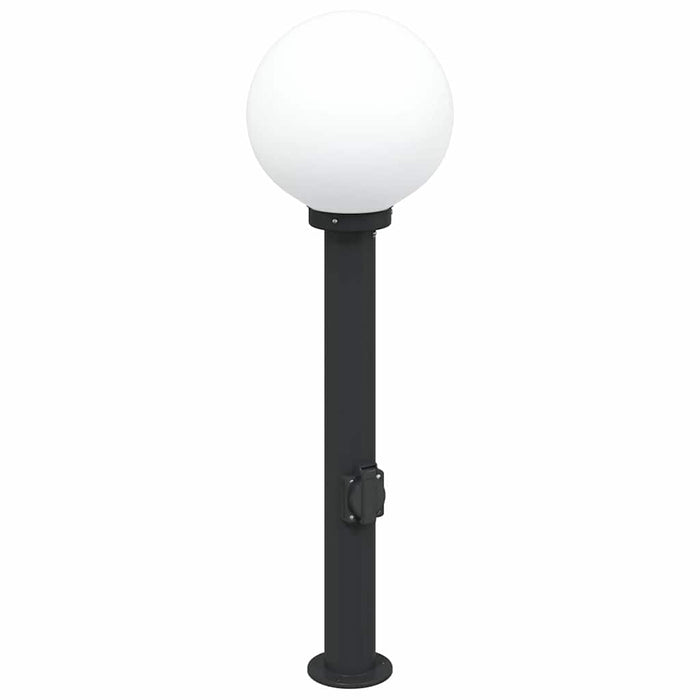 Stâlp luminos cu priză 80 cm negru IP44 - WALTI WALTI