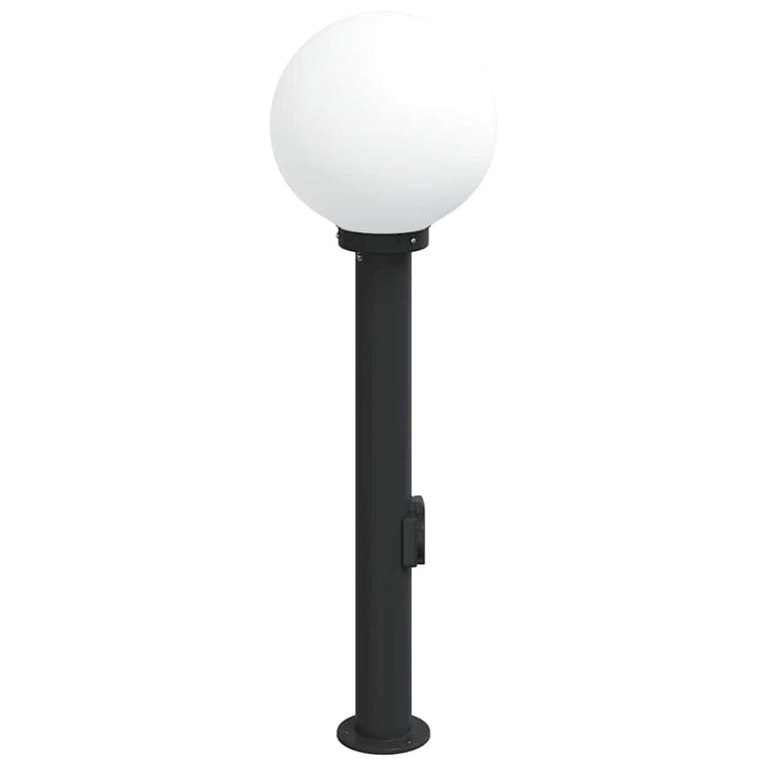 Stâlp luminos cu priză 80 cm negru IP44 - WALTI WALTI