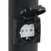 Stâlp luminos cu priză 80 cm negru IP44 - WALTI WALTI