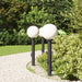 Stâlpi iluminatori cu priză, 3 buc., 80 cm, negru, IP44 - WALTI WALTI