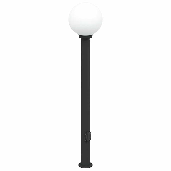 Stâlp luminos cu priză 120 cm negru IP44 - WALTI WALTI